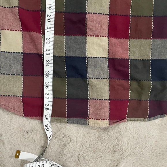 Vtg‎ Bobbie Brooks Long Sleeve Plaid Shirt Embroided Women's XL Cottagecore Fall - Picture 6 of 8